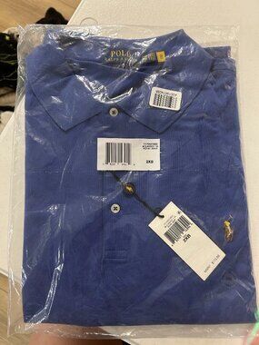 Polo Ralph Lauren Big & Tall Soft Cotton Polo Shirt NWT Royal Blue 2XB